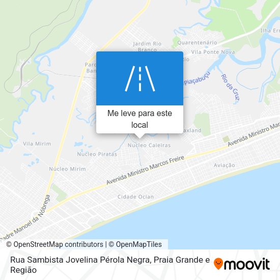 Rua Sambista Jovelina Pérola Negra mapa