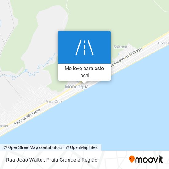 Rua João Walter mapa