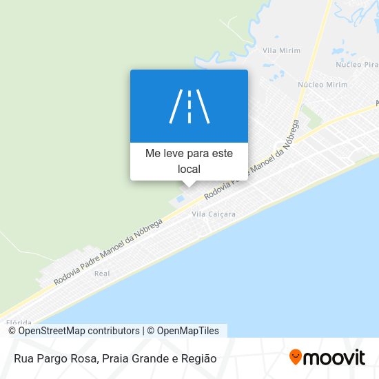 Rua Pargo Rosa mapa