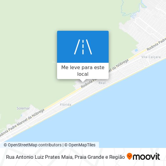 Rua Antonio Luiz Prates Maia mapa