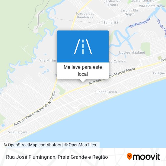 Rua José Flumingnan mapa