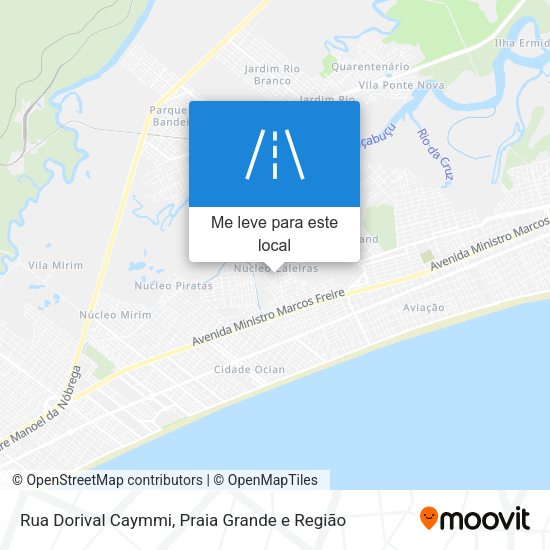 Rua Dorival Caymmi mapa