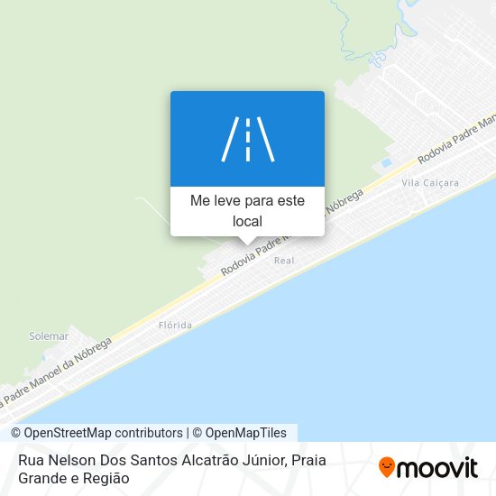 Rua Nelson Dos Santos Alcatrão Júnior mapa