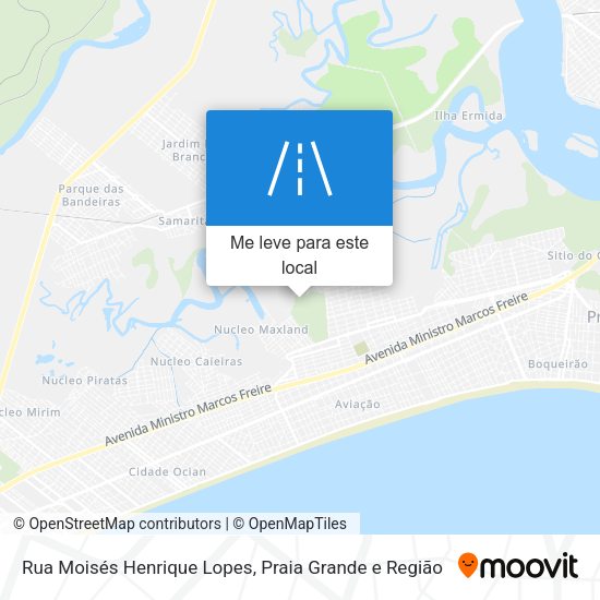 Rua Moisés Henrique Lopes mapa