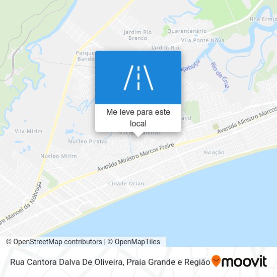 Rua Cantora Dalva De Oliveira mapa
