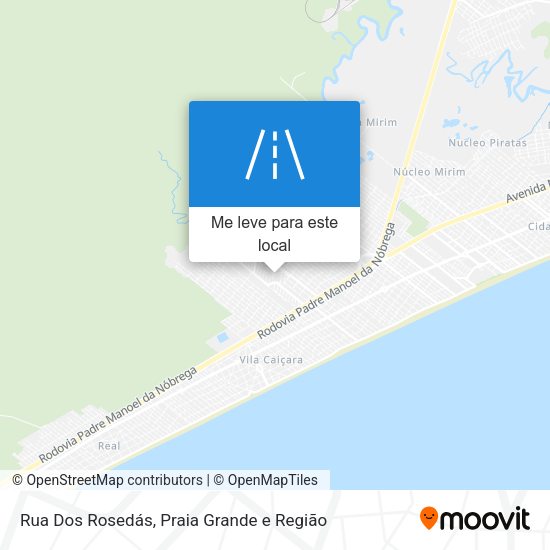Rua Dos Rosedás mapa