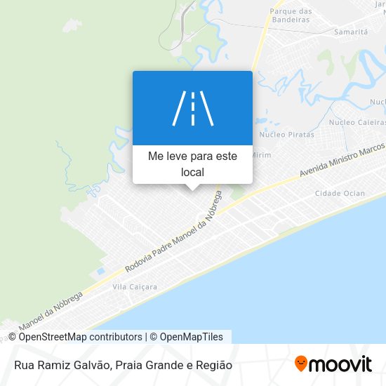 Rua Ramiz Galvão mapa