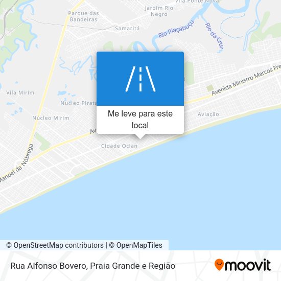 Rua Alfonso Bovero mapa