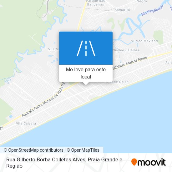 Rua Gilberto Borba Colletes Alves mapa