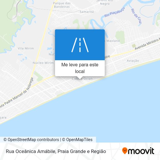 Rua Oceânica Amábile mapa