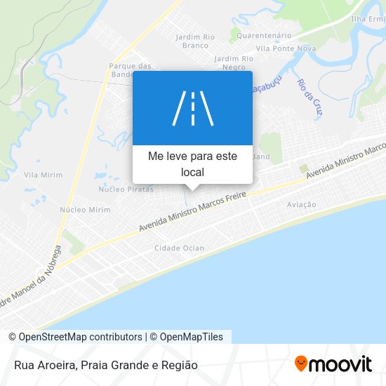 Rua Aroeira mapa