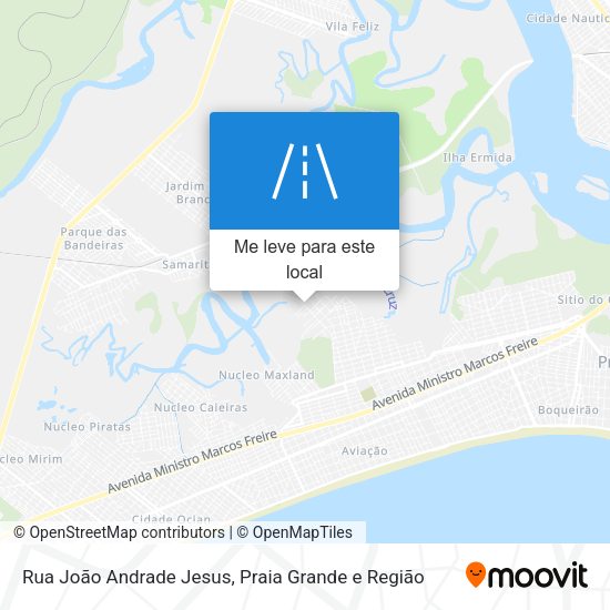 Rua João Andrade Jesus mapa