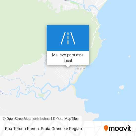 Rua Tetsuo Kanda mapa