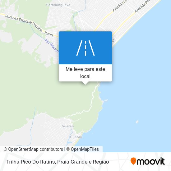 Trilha Pico Do Itatins mapa