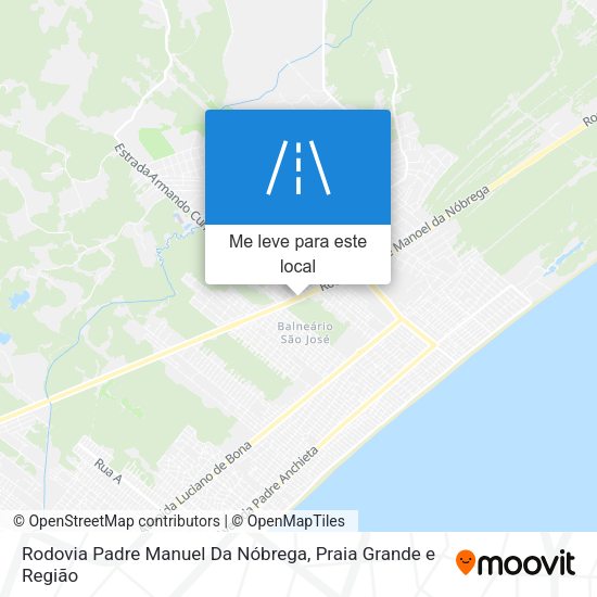 Rodovia Padre Manuel Da Nóbrega mapa