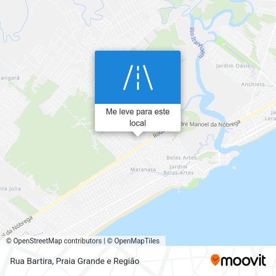 Rua Bartira mapa