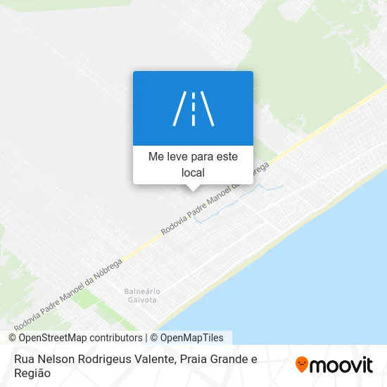 Rua Nelson Rodrigeus Valente mapa