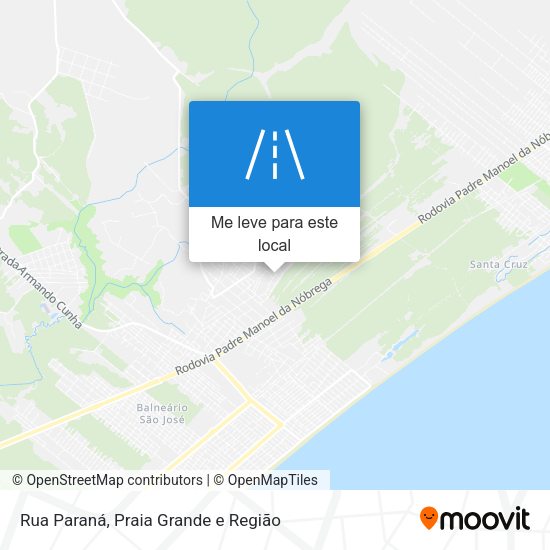 Rua Paraná mapa