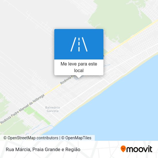 Rua Márcia mapa