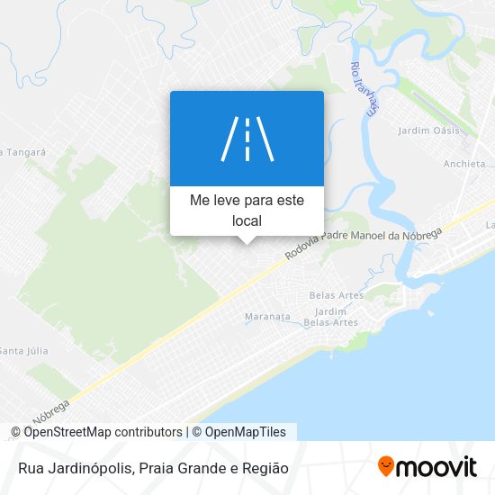 Rua Jardinópolis mapa