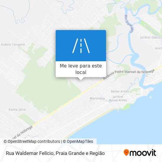 Rua Waldemar Felício mapa