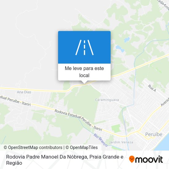Rodovia Padre Manoel Da Nóbrega mapa