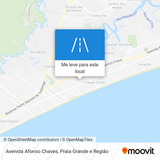Avenida Afonso Chaves mapa