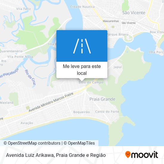 Avenida Luiz Arikawa mapa