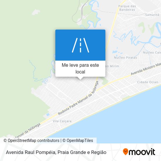Avenida Raul Pompéia mapa