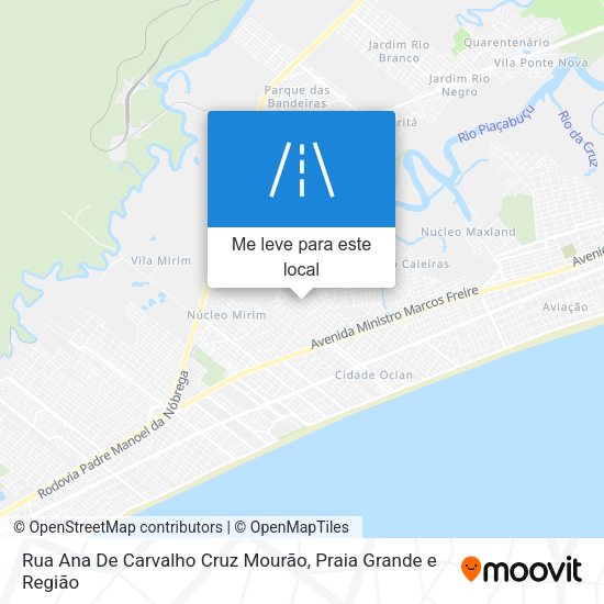 Rua Ana De Carvalho Cruz Mourão mapa