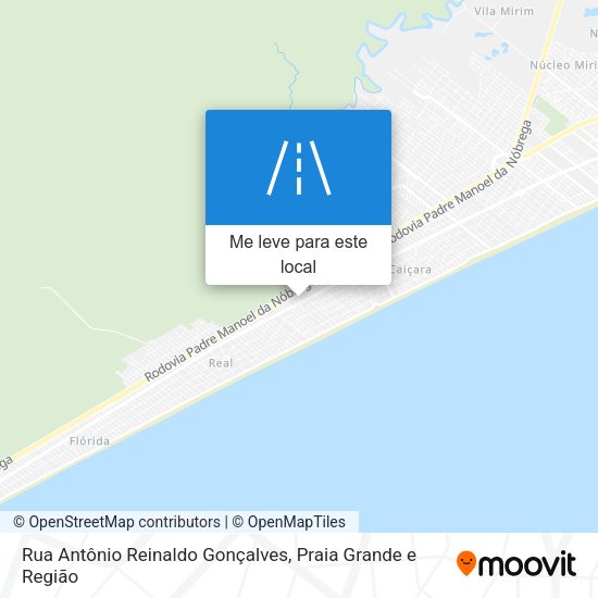 Rua Antônio Reinaldo Gonçalves mapa