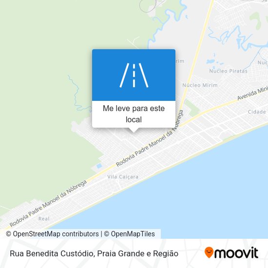 Rua Benedita Custódio mapa