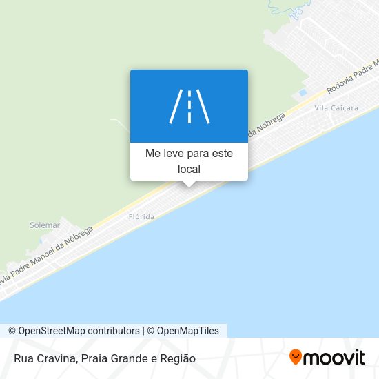 Rua Cravina mapa