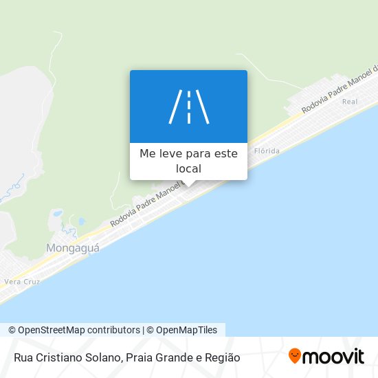 Rua Cristiano Solano mapa