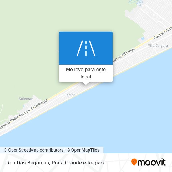 Rua Das Begônias mapa