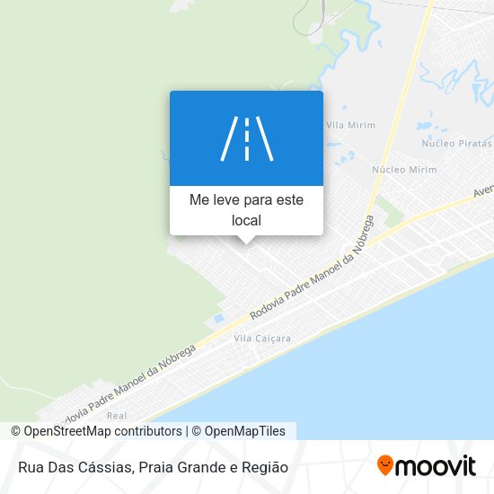 Rua Das Cássias mapa