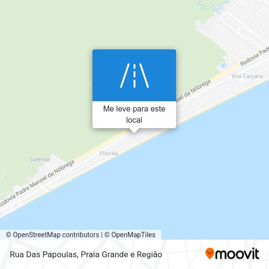 Rua Das Papoulas mapa