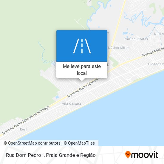 Rua Dom Pedro I mapa