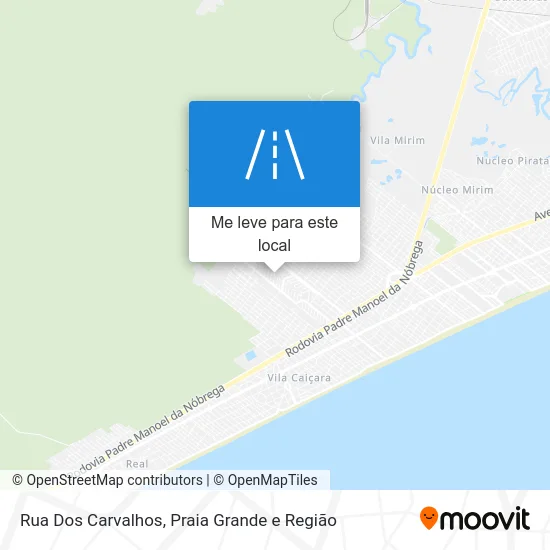 Rua Dos Carvalhos mapa