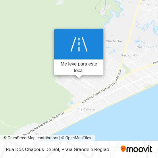 Rua Dos Chapéus De Sol mapa