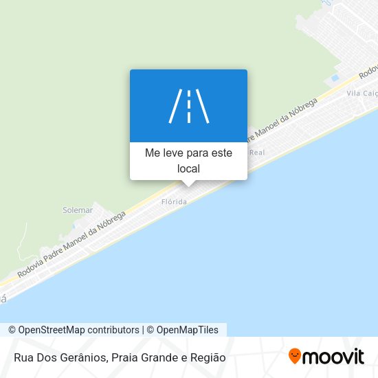 Rua Dos Gerânios mapa