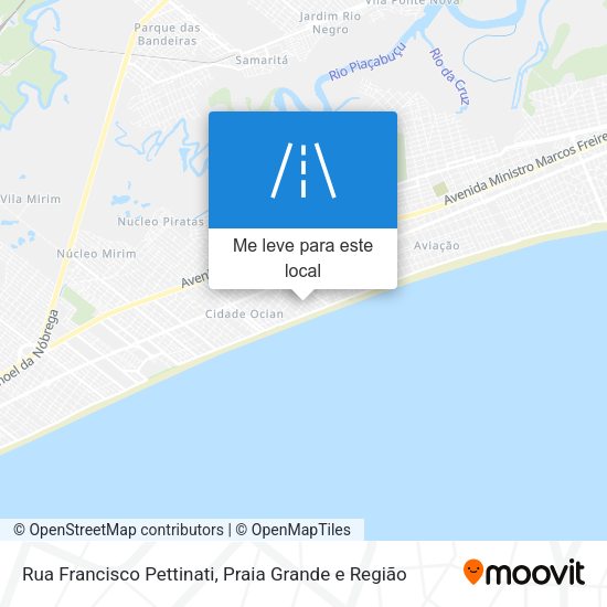 Rua Francisco Pettinati mapa