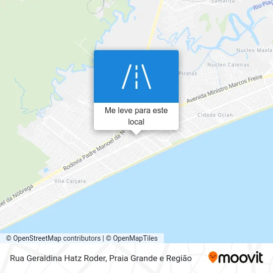 Rua Geraldina Hatz Roder mapa