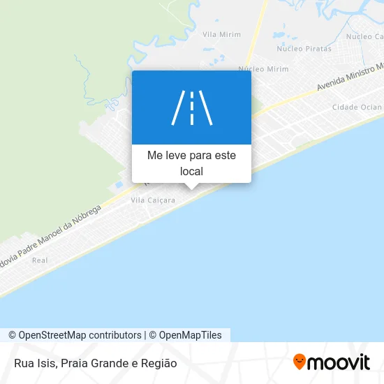 Rua Isis mapa