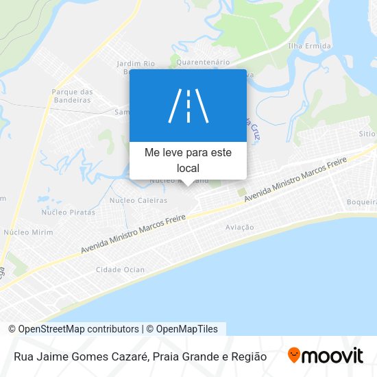 Rua Jaime Gomes Cazaré mapa