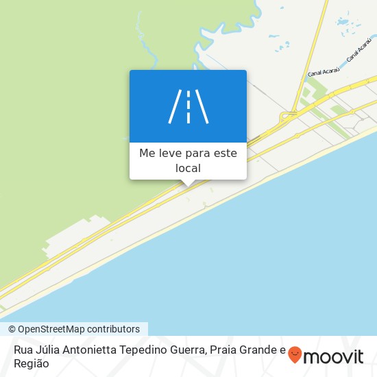 Rua Júlia Antonietta Tepedino Guerra mapa