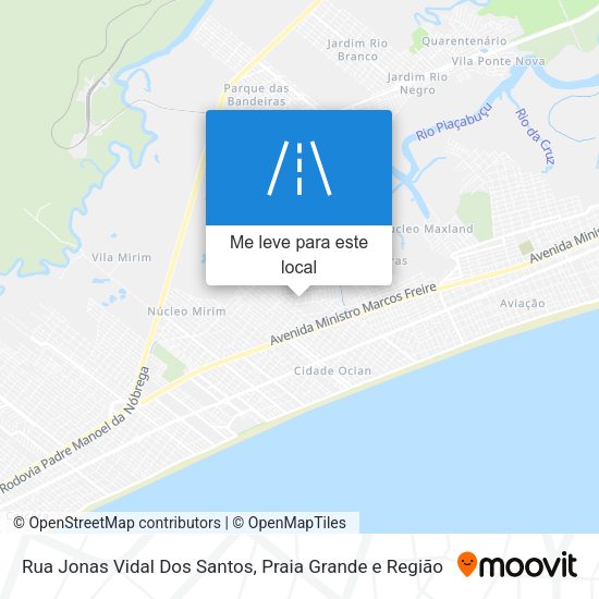 Rua Jonas Vidal Dos Santos mapa