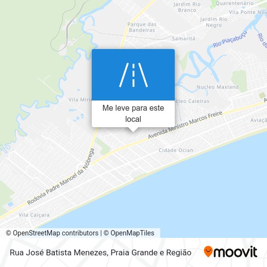 Rua José Batista Menezes mapa