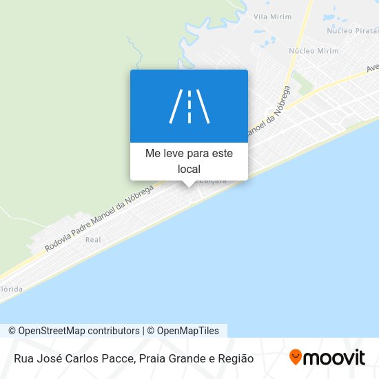 Rua José Carlos Pacce mapa