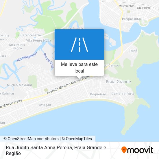 Rua Judith Santa Anna Pereira mapa